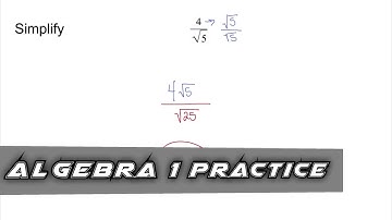 Algebra 1 Practice - Rationalize the Denominator (Example 1)