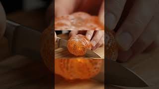 Asmr Cutting A Juicy Tangerine Crisp Citrus Slices