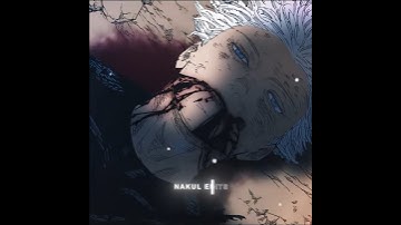 「 THE STRONGEST 💔 」- JUJUTSU KAISEN GOJO SATORU DEAD EDIT #GOJO #SUKUNA #SHORTS