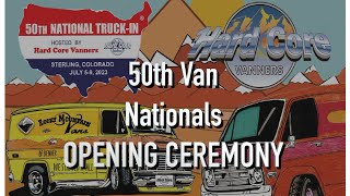 Opening Ceremony of the 50th Van Nationals 2023.  Hosted by Hard Core Vanners.