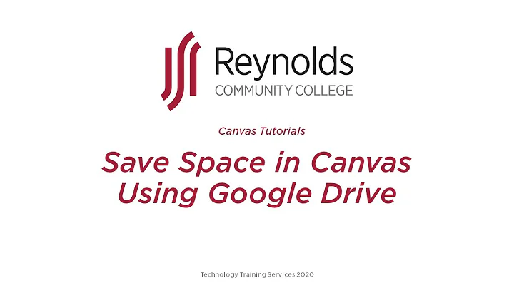Save Space in Canvas with Google Drive