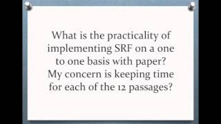 Q&A 6: Implementing Silent Reading Fluency test