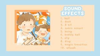 cute/aesthetic sound effects pack for edits part 2 ❪no copyright❫