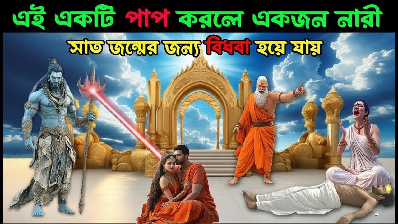 🌺কোন পাপের ফলে🌺 একজন নারী সাত জন্মের জন্য বিধবা হয়ে যায় । 🌺স্বয়ং শ্রীকৃষ্ণ নারদমুনিকে বলেছিলেন🌺 ।