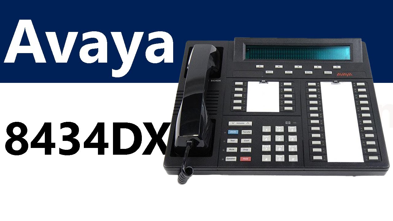 Avaya Definity 8434DX Digital Phone - Product Overview - YouTube