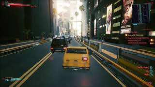 Cyberpunk 2077 Tiny car gets obliterated by police