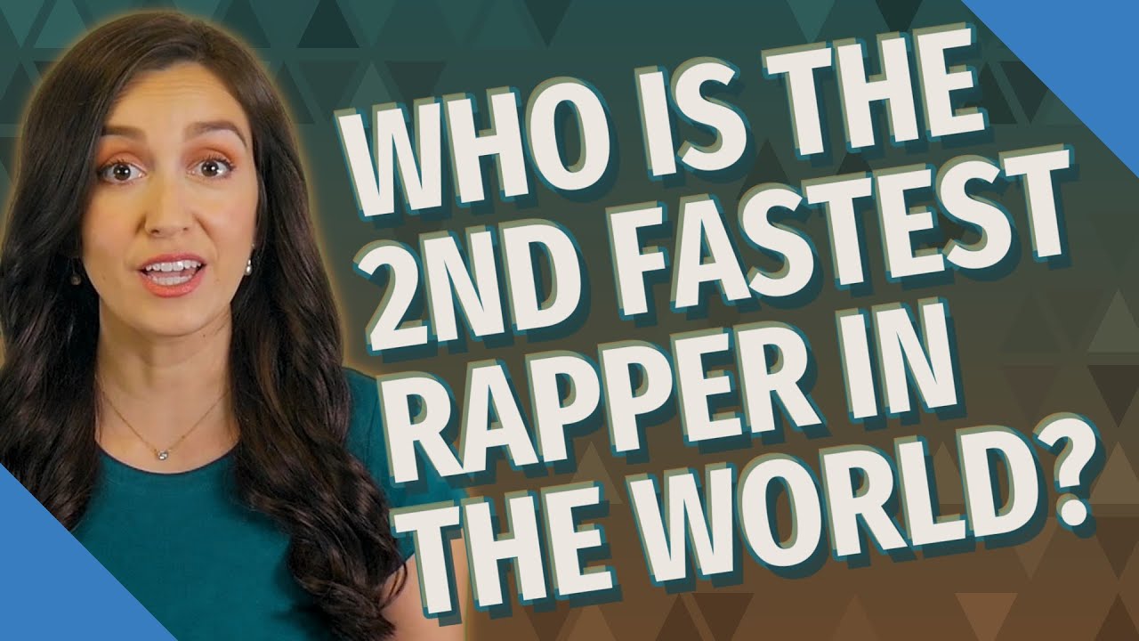 Who is the 2nd fastest rapper in the world? - YouTube