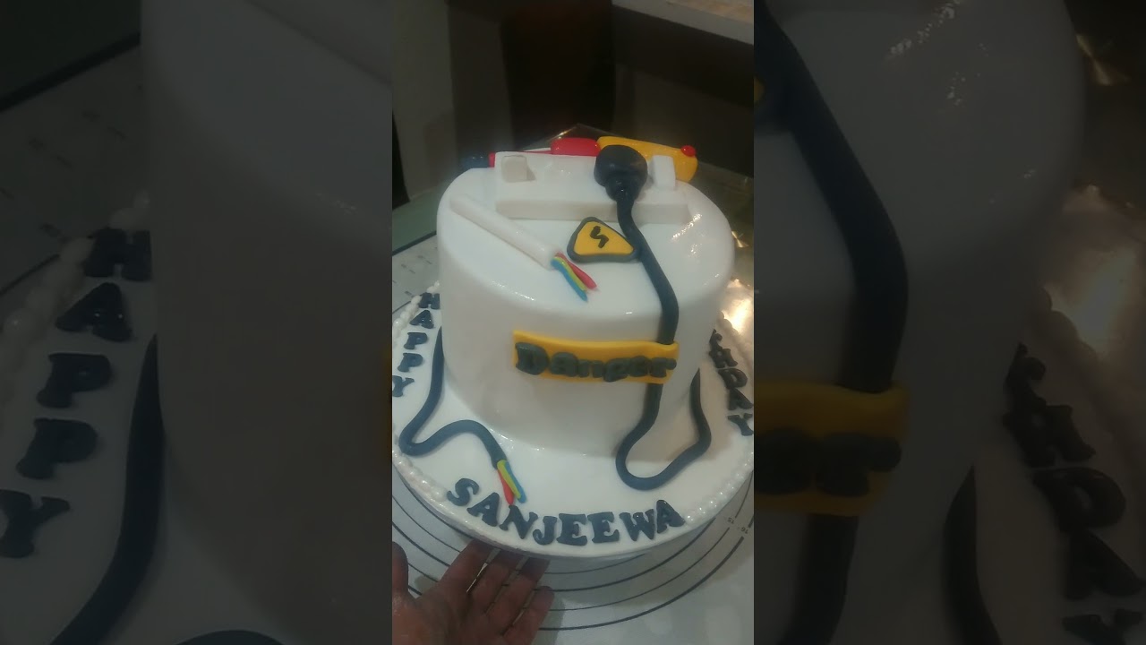 A cake for an Electrician's birthday