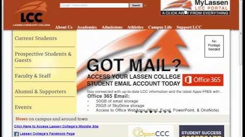Logging into the MyLassen Student Portal-Lassen College