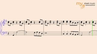 The Office Theme Song - Piano Sheet Music Transcription