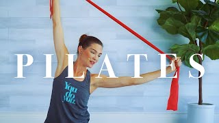 Pilates Stretch & Strength Resistance Band Workout // 30 minute Mat Exercises