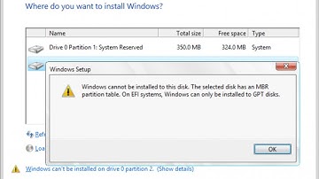 Windows Cannot Be Installed To This Disk - SOLVED  Very Easy!