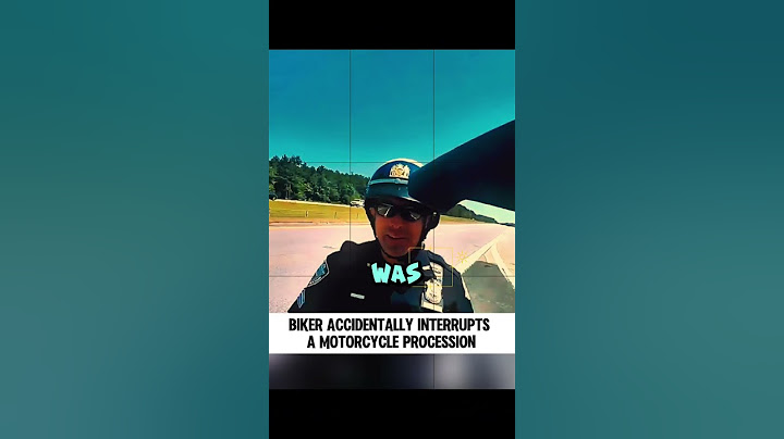 Biker Accidentally Interrupts a Motorcycle Procession!