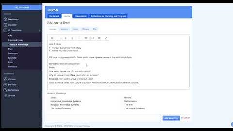 Posting TOK Journals to ManageBac