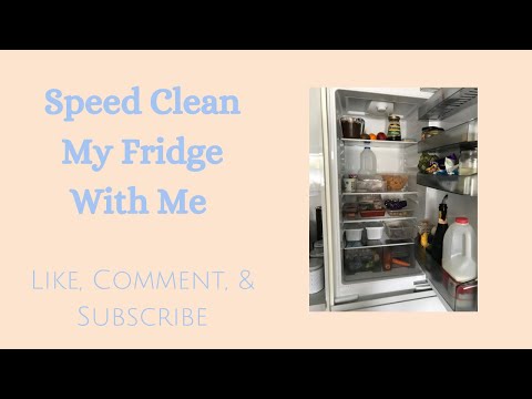 Fridge Speed Clean | Clean with me | Fridge Clean | Time Lapse Clean