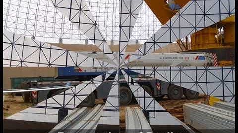 Installation steps for the round coal storage work