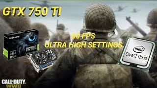 Call of duty WW 1 | GTX 750 TI | BENCHMARK | SKULL ARMY