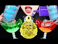 ASMR DRINKING SOUNDS 신기한 물 먹방 *EDIBLE FROG EGGS SHOOTER, BOBA, COLOURFUL DRINKS Bird Glasses Abbey
