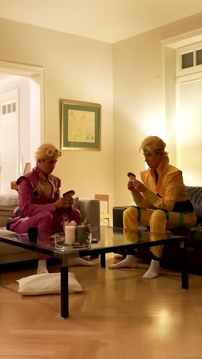 Dio & Giorno play Uno #anime #jojosbizarreadventure #dio #giorno