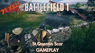 Battlefield 1 Operation Gameplay  | St. Quentin Scar | No Commentary | Bolt-Action Rifles Only