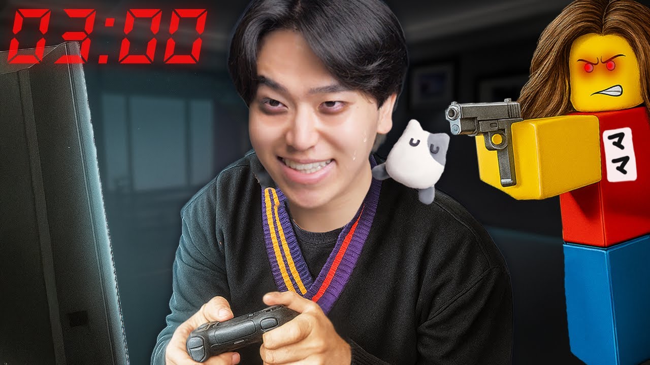 深夜３時にこっそりゲームをしようとしたら大変な事になった..ロブロックス【ROBLOX】