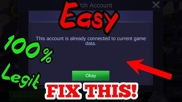 Easy fix This account is already connected to current game data problem solved in mobile legends