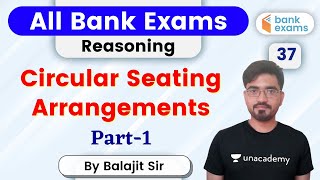 7:00 PM - All Bank Exams | Reasoning by Balajit Pratap Singh | Circular Seating Arrangements screenshot 2