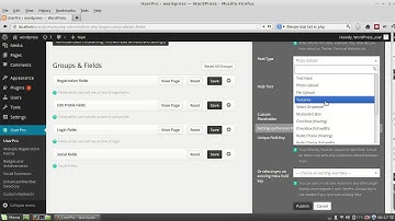 How to set up custom field in UserPro