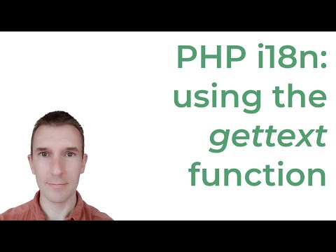 PHP i18n with gettext 2/5: The PHP gettext extension and gettext function