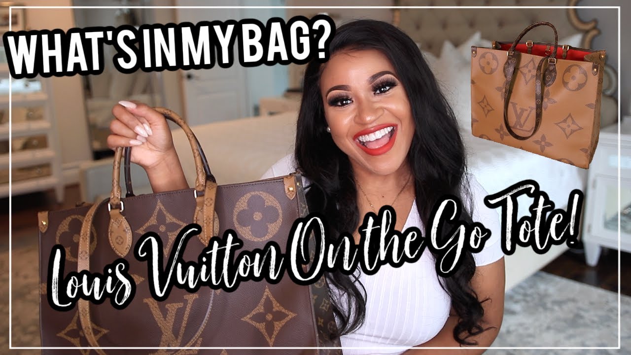 What's In My Bag? | Louis Vuitton On The Go Tote! NitraaB
