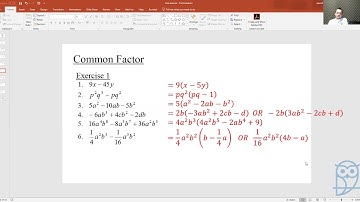 Live Lesson: Checkpoint Mathematics - Factorisation - Marking Common Factor and Grouping
