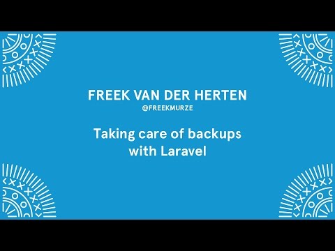Taking care of backups with Laravel