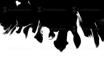 Ink flowing from top to bottom on wet paper 07