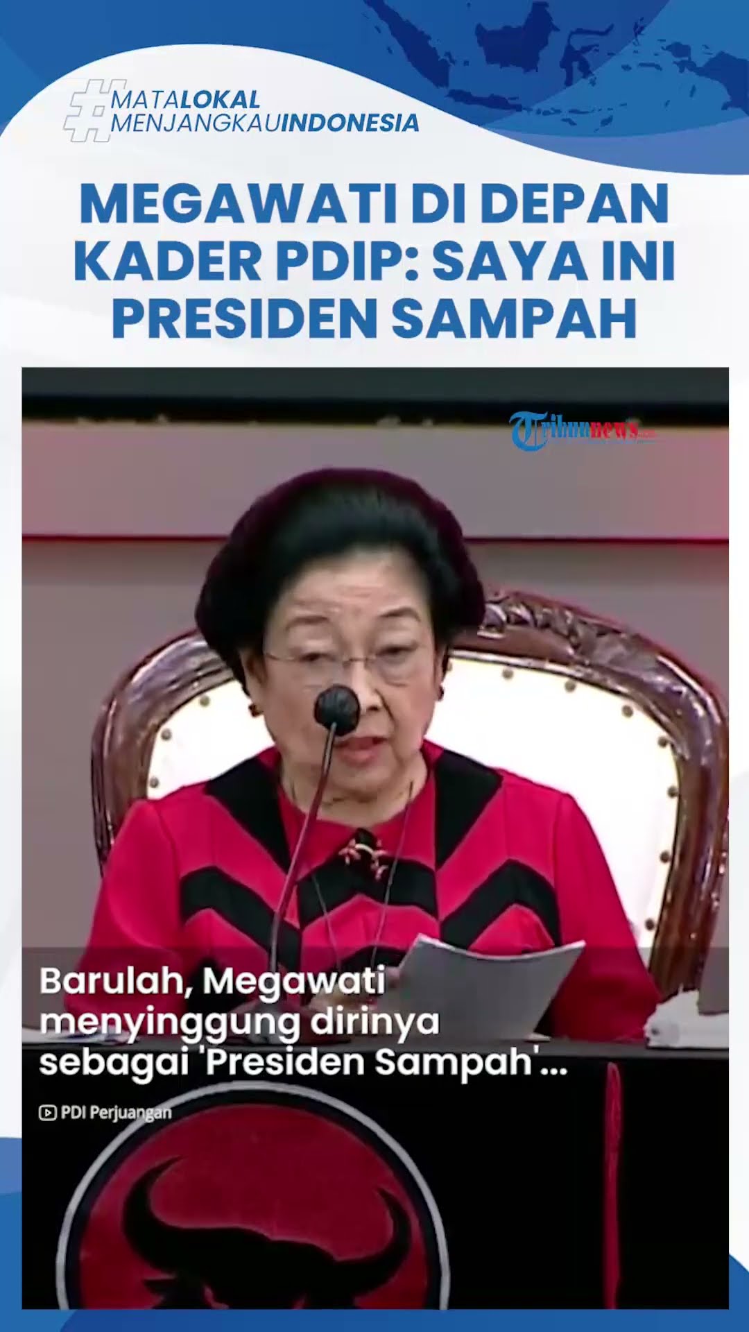 Megawati Blak-blakan dalam Pidato Politik di HUT Ke-52 PDIP: Saya Ini adalah Presiden Sampah