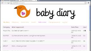 CS50 Final Project - Baby Diary