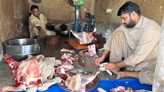 Beef Cutting Recipe | 240KG Beef 🥩 Cutting Master In Sahiwal | Beef Chaps Best Cutting in the world 