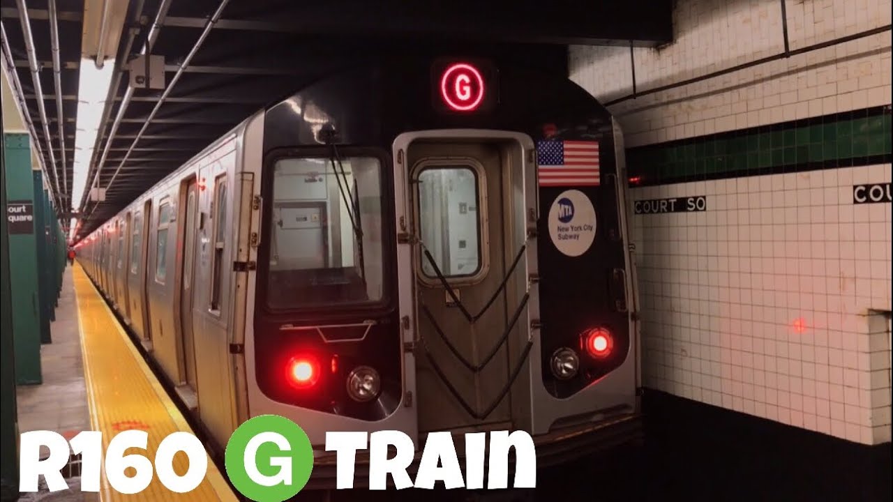 EXTREMELY RARE: R160 G Train via the F line to Coney Island! - YouTube