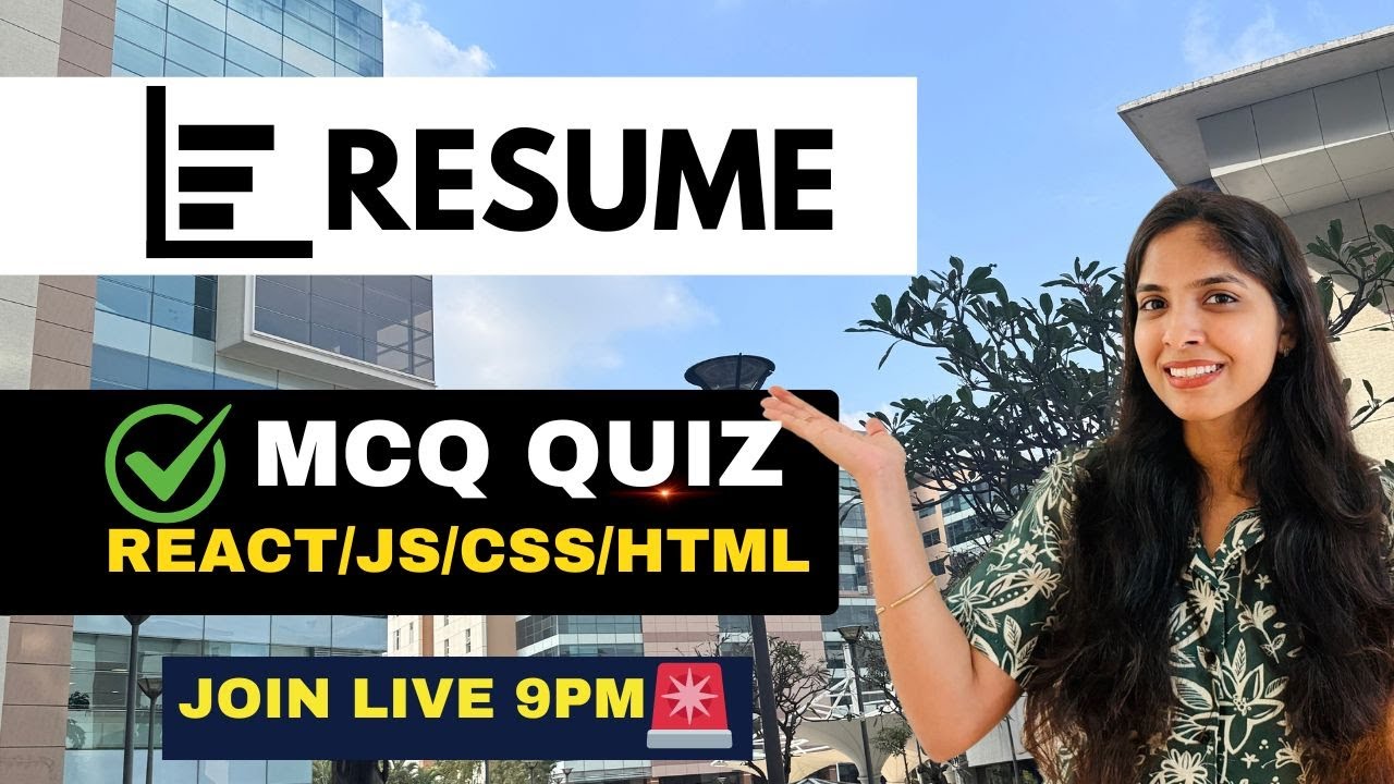 React Advanced MCQ LIVE 🔥 | useEffect, Memo, Redux | Interview