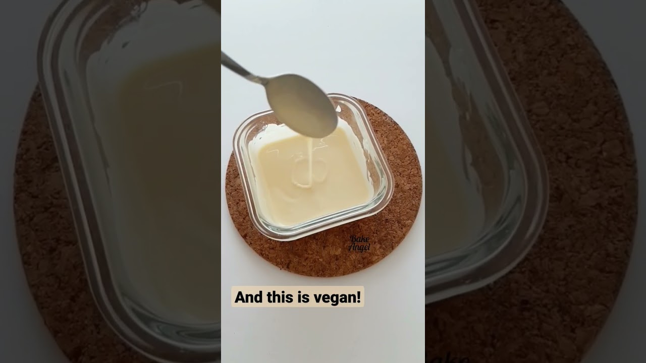 Melted white chocolate for the win and it's vegan!!! 