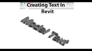 How to create Text in REVIT