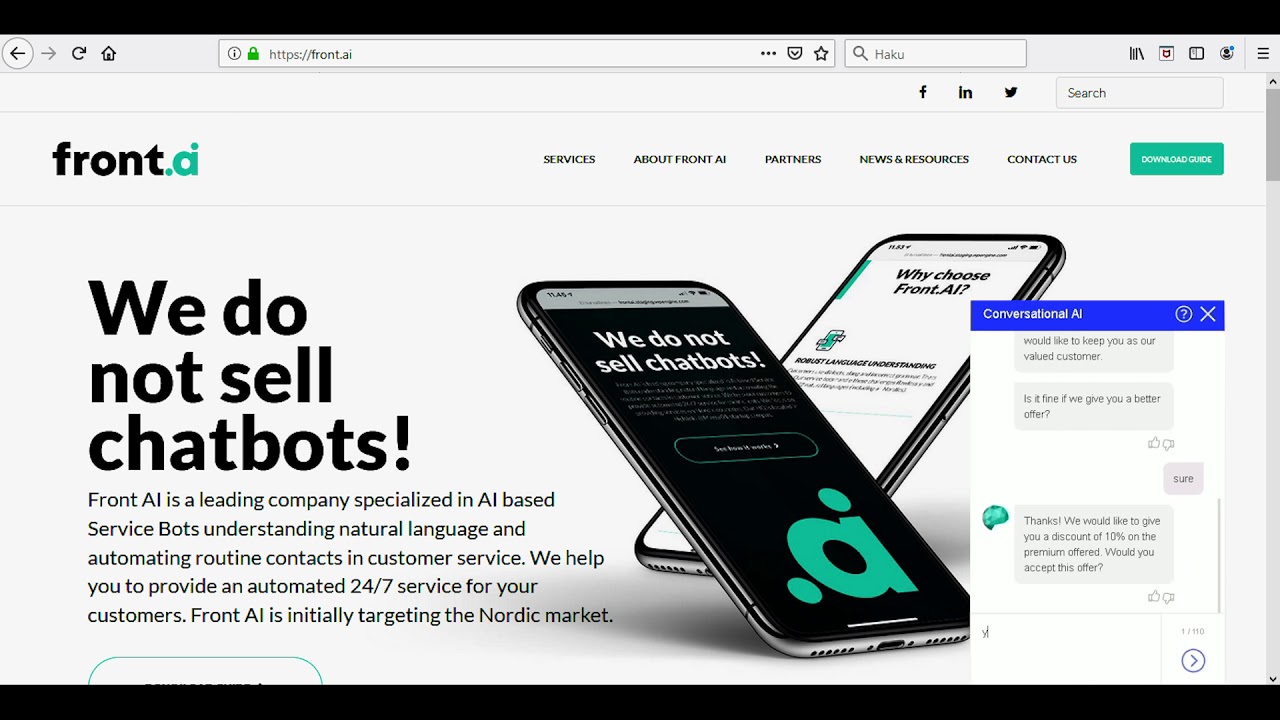 Service Bot Demo: Conversational AI and RPA working together