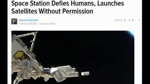 CubeSat Self Launches From ISS, Twice