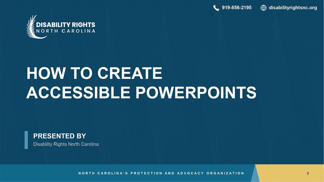 How to create accessible PowerPoints - YouTube