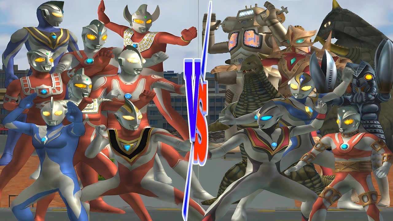 ウルトラマン COSMOS VS ACE ROBOT, ULTRAMAN GAIA VS EVIL TIGA, ULTRASEVEN VS IMITATION DYNA #ウルトラマン #anime