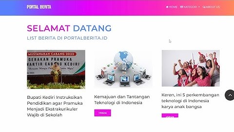 Hasil Projek UAS (Aplikasi Berita Berbasis Website)