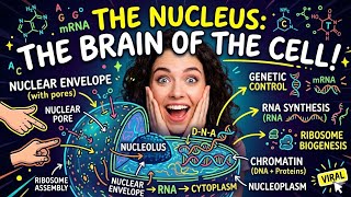 Nucleus in Urdu Hindi Class 11 Biology | Nucleolus, Chromatin, Nuclear Envelope &amp; Nucleoplasm 