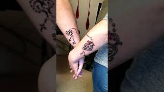 Padlock and Key tattoo