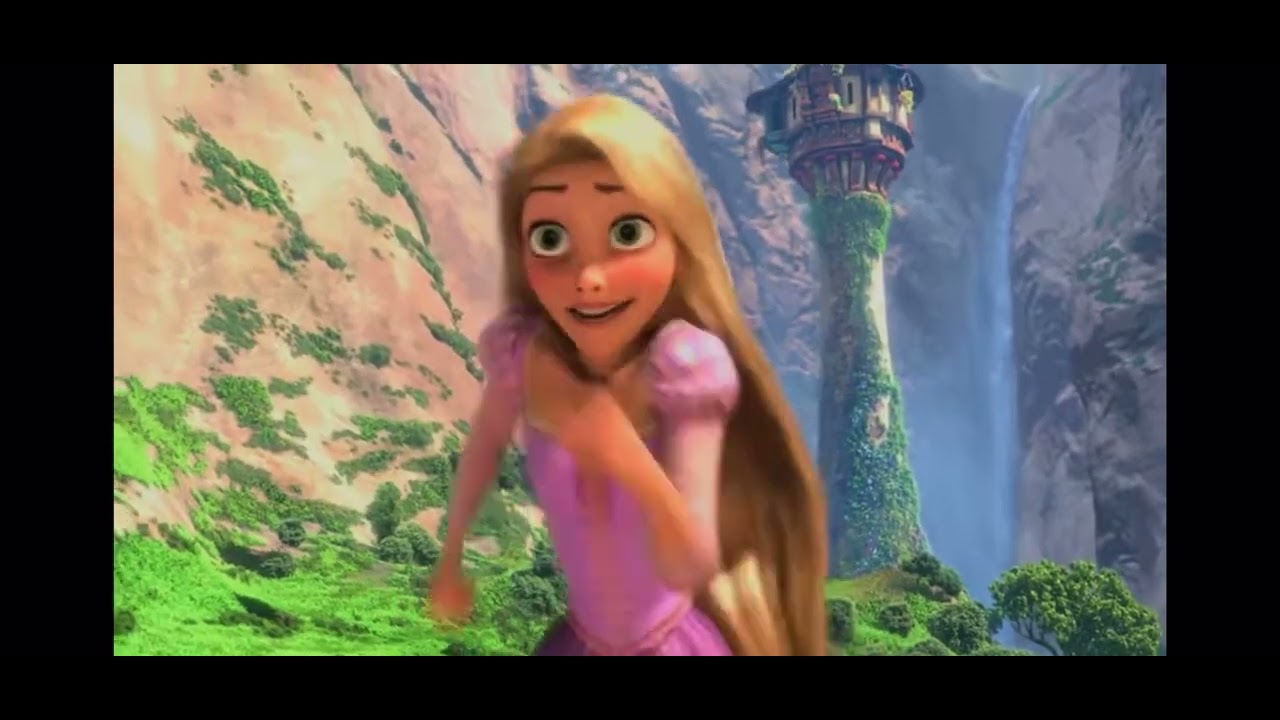 Rapunzel escapes her tower - YouTube