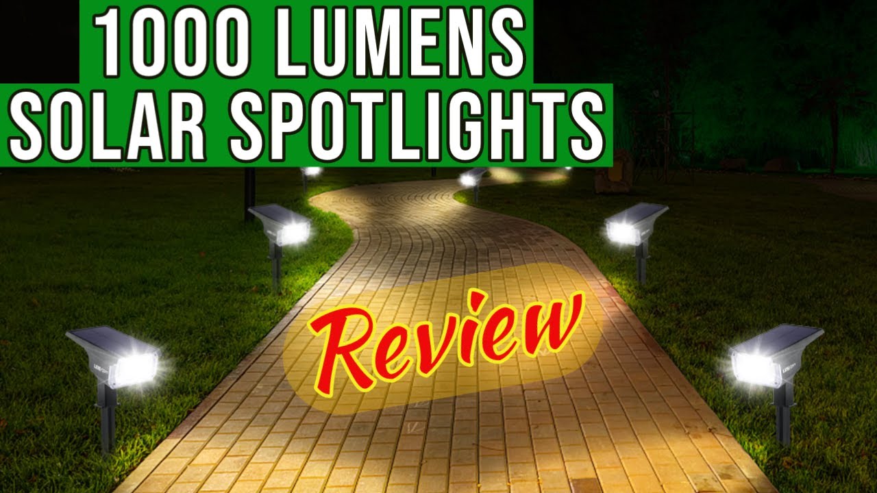 40 LED Solar Spotlights Landscape Pathway lights / 1000 Lumens From Lerekam