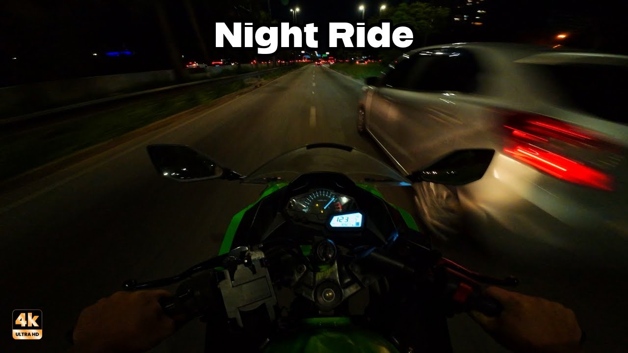 Kawasaki Ninja 300 Puresound + POV – Acelerando na noite de SP [4K]